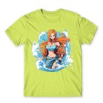Nami – Ocean Apple Green Men's Tee for Anime, One Piece