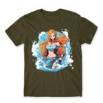 Nami – Ocean Army Men's T-shirt for Anime, One Piece