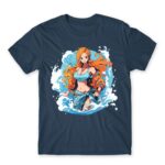 Nami – Ocean Denim Men's T-shirt for Anime, One Piece