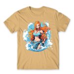 Nami – Ocean Sand Men's Tee for Anime, One Piece