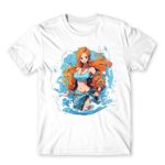 Nami – Ocean White Men's Tee for Anime, One Piece