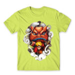 Naruto and Gamakichi Apple Green Men's Tee for Anime, Naruto