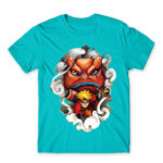Naruto and Gamakichi Atoll Blue Men's Tee for Anime, Naruto