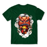 Naruto and Gamakichi Bottle Green Men's T-shirt for Anime, Naruto
