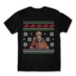 Naruto Christmas design Black Men's Tee for Anime, Naruto