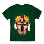 Naruto – Demon split Bottle Green Men's Tee for Anime, Naruto