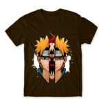 Naruto – Demon split Chocolate Men's T-shirt for Anime, Naruto
