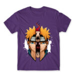 Naruto – Demon split Dark Purple Men's T-shirt for Anime, Naruto