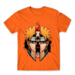 Naruto – Demon split Orange Men's Tee for Anime, Naruto