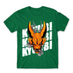 Naruto – Kyuubi Kelly Green Men's T-shirt for Anime, Naruto