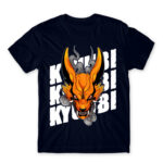 Naruto – Kyuubi Navy Men's T-shirt for Anime, Naruto