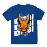 Naruto – Kyuubi Royal Blue Men's Tee for Anime, Naruto