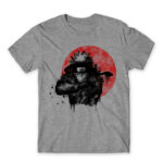 Naruto moon Grey Melange Men's T-shirt for Anime, Naruto