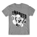 Naruto – Stolen roll Grey Melange Men's T-shirt for Anime, Naruto