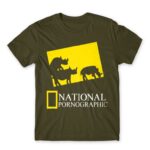 National Pornographic Army Men's Tee for Brand Parody, Funny