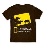 National Pornographic Chocolate Men's T-shirt for Brand Parody, Funny