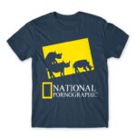 National Pornographic Denim Men's Tee for Brand Parody, Funny