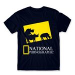 National Pornographic Navy Men's T-shirt for Brand Parody, Funny