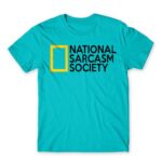 National Sarcasm Society Atoll Blue Men's Tee for Funny, Sarcastic Humour