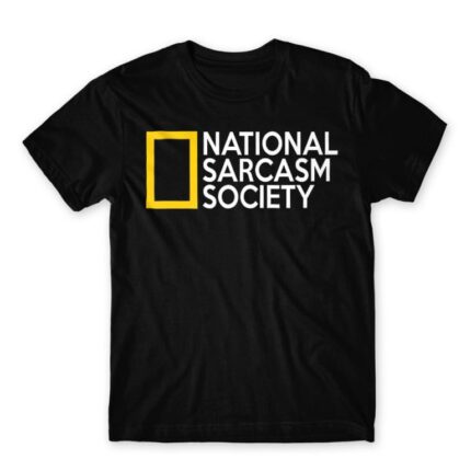 National Sarcasm Society Black Men's Tee for Funny, Sarcastic Humour