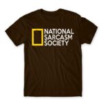 National Sarcasm Society Chocolate Men's Tee for Funny, Sarcastic Humour