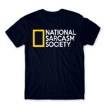 National Sarcasm Society Navy Men's T-shirt for Funny, Sarcastic Humour