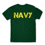 NAVY Bottle Green Men's T-shirt for Soldier, Work