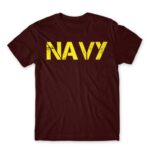 NAVY Burgundy Men's Tee for Soldier, Work