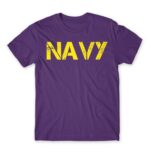 NAVY Dark Purple Men's Tee for Soldier, Work