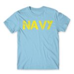 NAVY Sky Blue Men's T-shirt for Soldier, Work