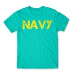 NAVY Turquoise Men's T-shirt for Soldier, Work