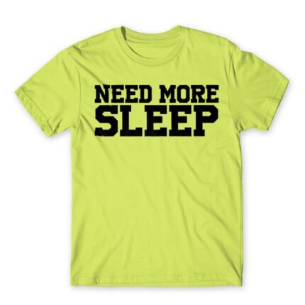 Need more sleep Apple Green Men's Tee for Funny, Laziness