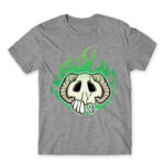 Nel’s Mask Grey Melange Men's T-shirt for Anime, Bleach