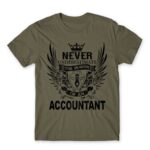 Never underestimate – accountant Zinc Men's T-shirt for Accountant, Work