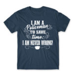Never Wrong – Policeman Denim Men's T-shirt for Police, Work
