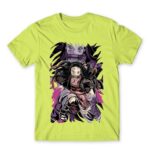 Nezuko Art Apple Green Men's T-shirt for Anime, Kimetsu No Yaiba