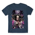 Nezuko Art Denim Men's Tee for Anime, Kimetsu No Yaiba