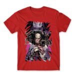 Nezuko Art Red Men's T-shirt for Anime, Kimetsu No Yaiba