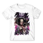 Nezuko Art White Men's T-shirt for Anime, Kimetsu No Yaiba
