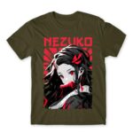 Nezuko portrait Army Men's Tee for Anime, Kimetsu No Yaiba