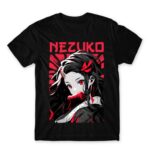 Nezuko portrait Black Men's Tee for Anime, Kimetsu No Yaiba