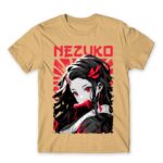 Nezuko portrait Sand Men's T-shirt for Anime, Kimetsu No Yaiba