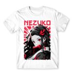 Nezuko portrait White Men's T-shirt for Anime, Kimetsu No Yaiba