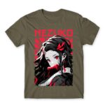 Nezuko portrait Zinc Men's T-shirt for Anime, Kimetsu No Yaiba
