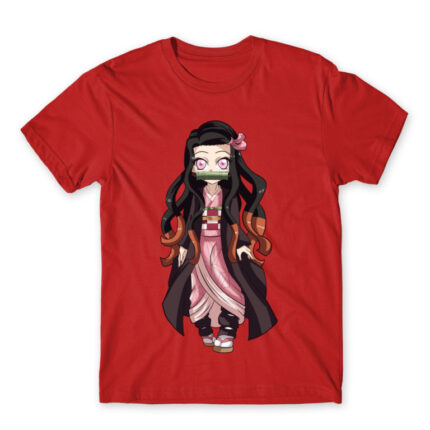 Nezuko Red Men's Tee for Anime, Kimetsu No Yaiba