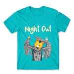 Night Owl Atoll Blue Men's T-shirt for Anime, Original Art