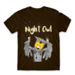 Night Owl Chocolate Men's T-shirt for Anime, Original Art