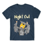 Night Owl Denim Men's Tee for Anime, Original Art