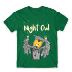Night Owl Kelly Green Men's T-shirt for Anime, Original Art