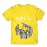 Night Owl Lemon Men's Tee for Anime, Original Art